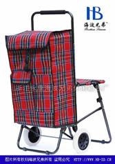 Folding shopping cart with seatXDZ03-2F-20