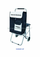 Folding shopping cart with seatXDZ03-2F-25